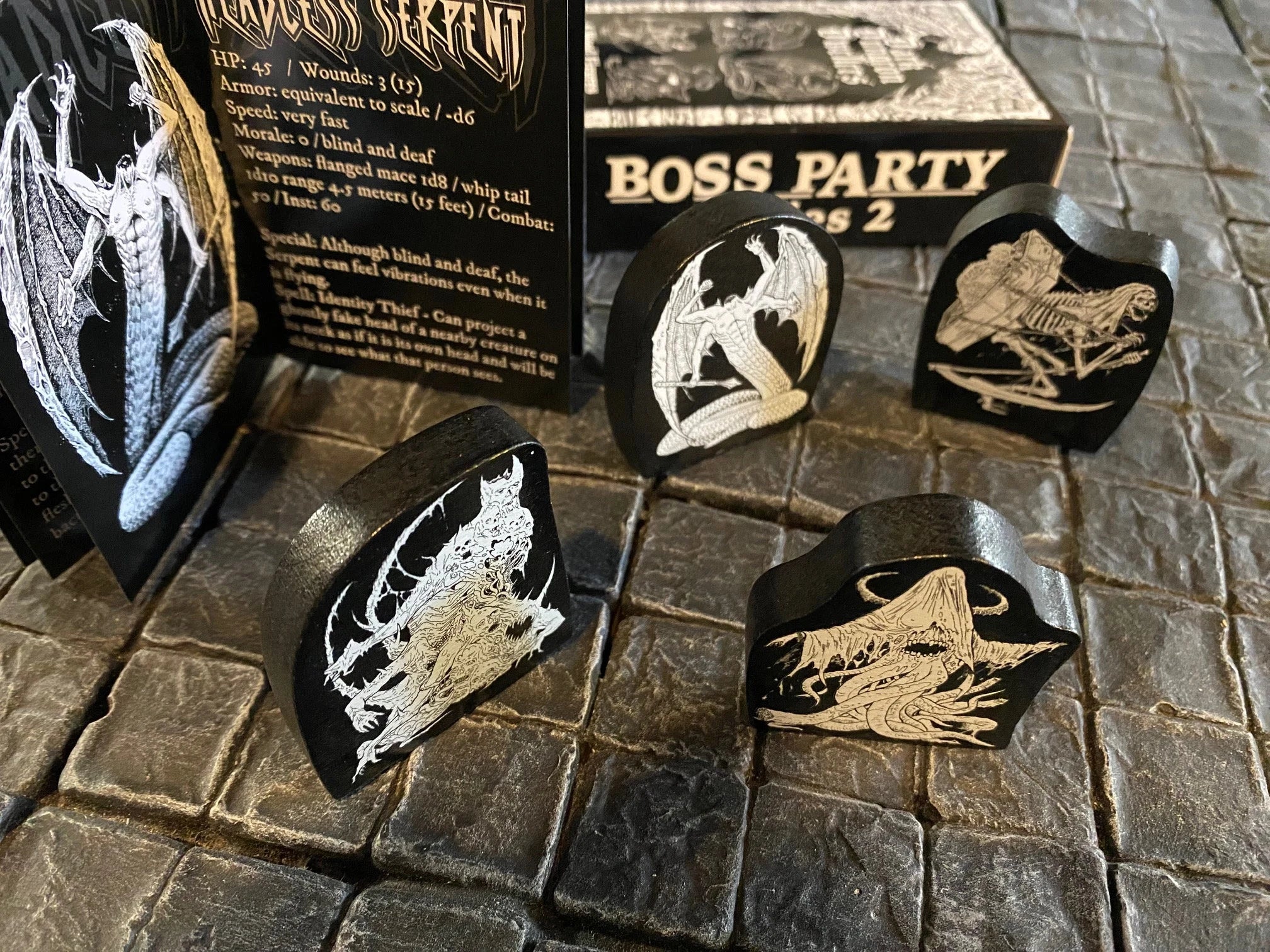 Dark Dungeon Dwellers - Boss Series 2 - Art by Mark Riddick - Minis